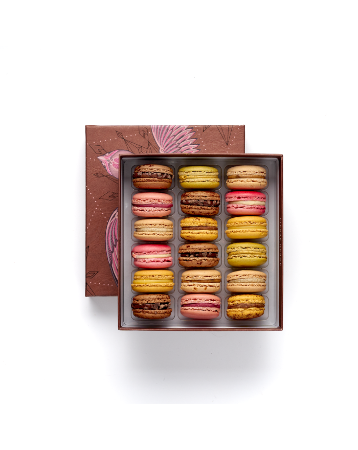 Coffret de 18 macarons