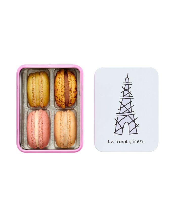 "Incontournables" 4 macarons - Coffret "Tour Eiffel"