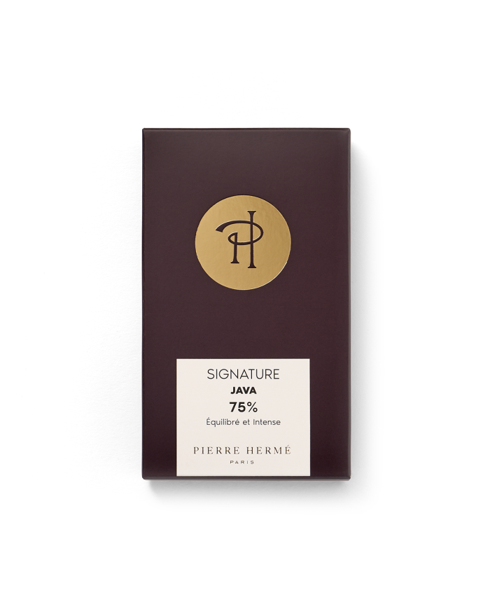 Tablette de chocolat noir pure origine Java